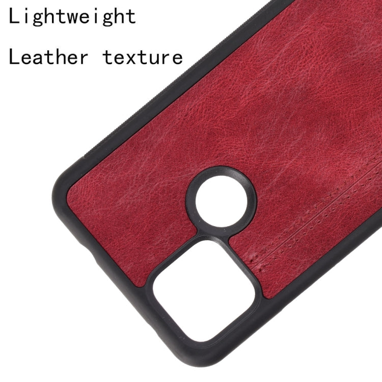 For Google Pixel 5 Shockproof Sewing Cow Pattern Skin PC + PU + TPU Case