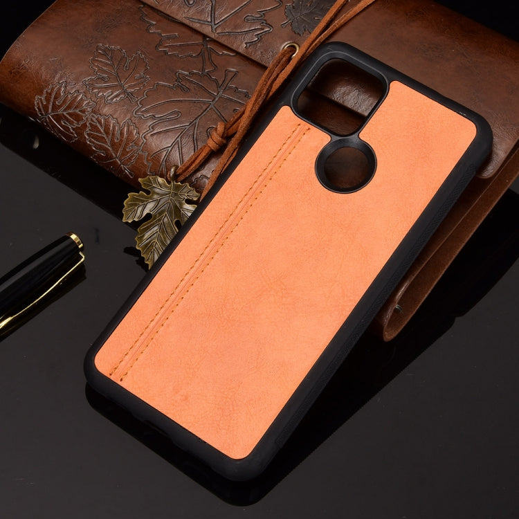 For Google Pixel 5 Shockproof Sewing Cow Pattern Skin PC + PU + TPU Case