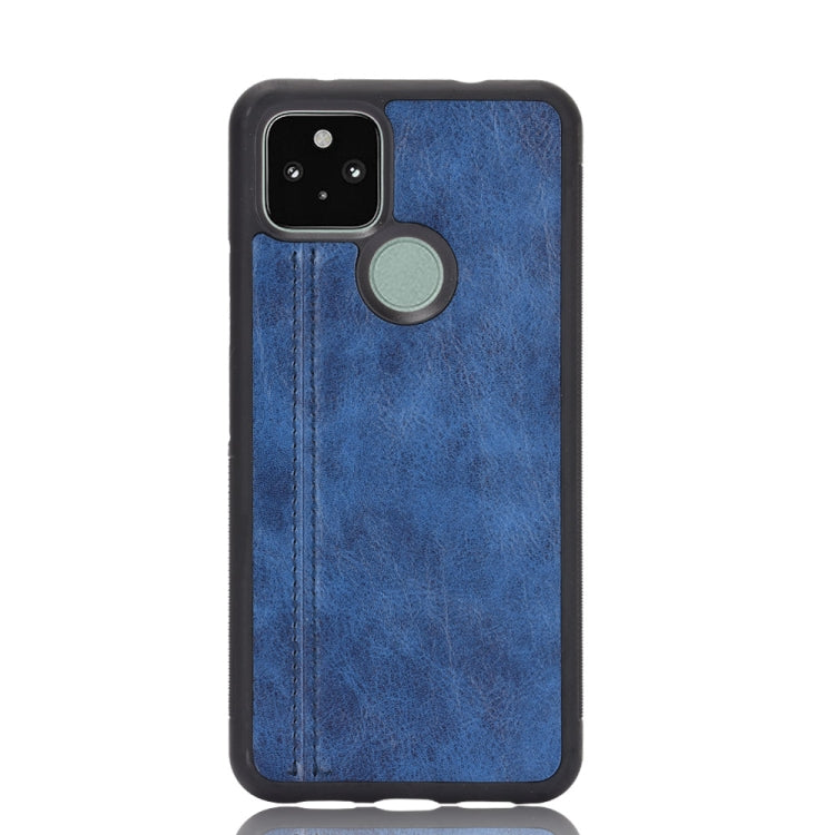 For Google Pixel 5 Shockproof Sewing Cow Pattern Skin PC + PU + TPU Case