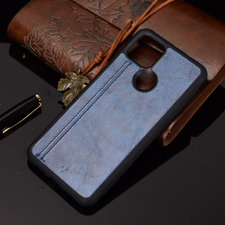 For Google Pixel 5 Shockproof Sewing Cow Pattern Skin PC + PU + TPU Case