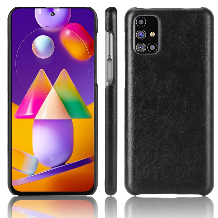For Samsung Galaxy M31s Shockproof Litchi Texture PC + PU Case