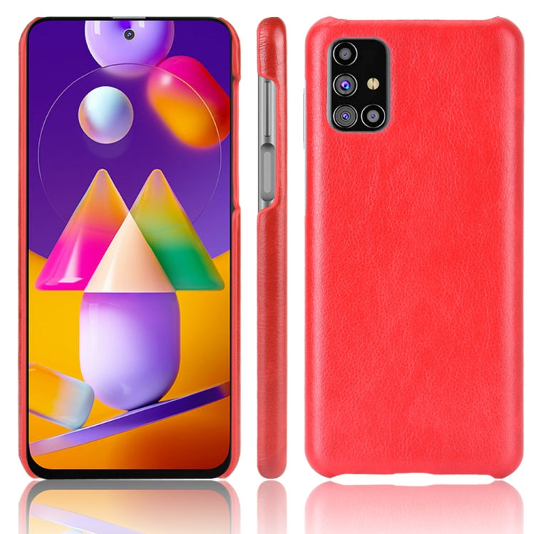 For Samsung Galaxy M31s Shockproof Litchi Texture PC + PU Case