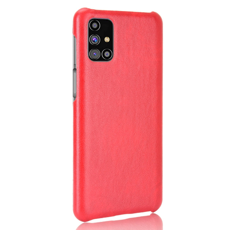 For Samsung Galaxy M31s Shockproof Litchi Texture PC + PU Case