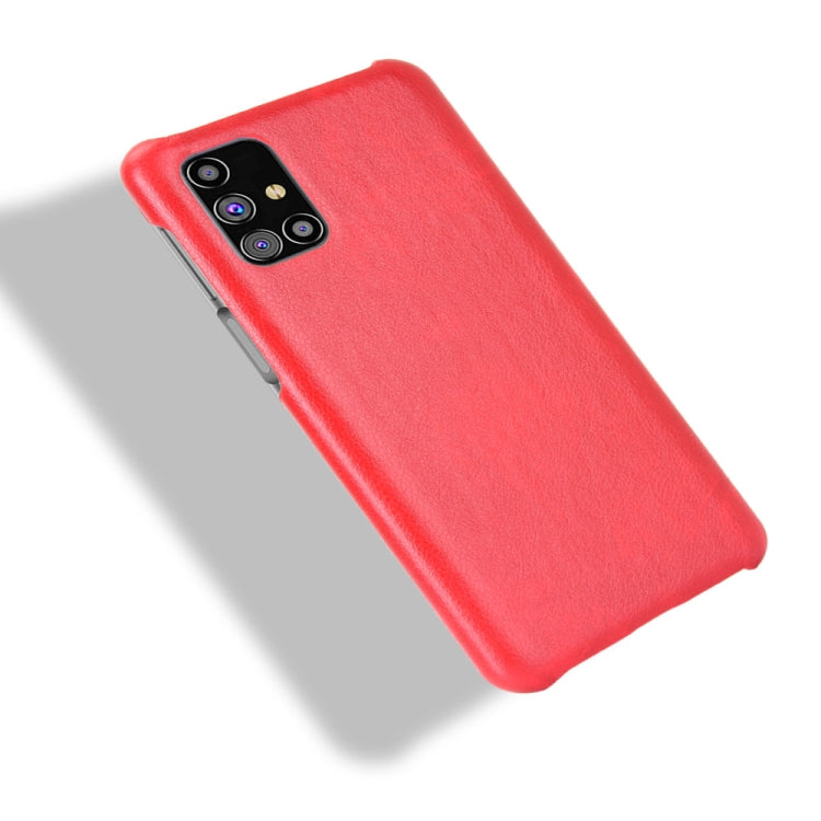 For Samsung Galaxy M31s Shockproof Litchi Texture PC + PU Case