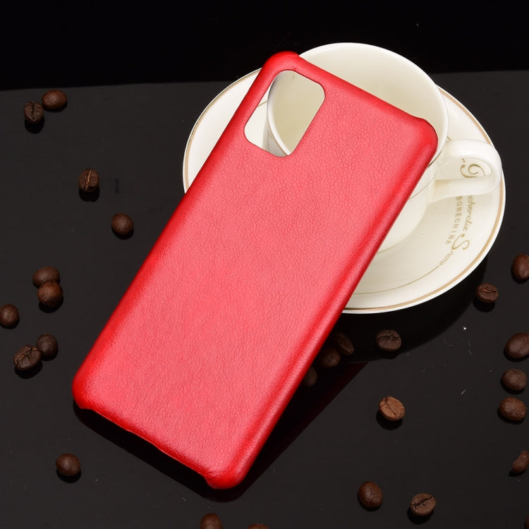 For Samsung Galaxy M31s Shockproof Litchi Texture PC + PU Case