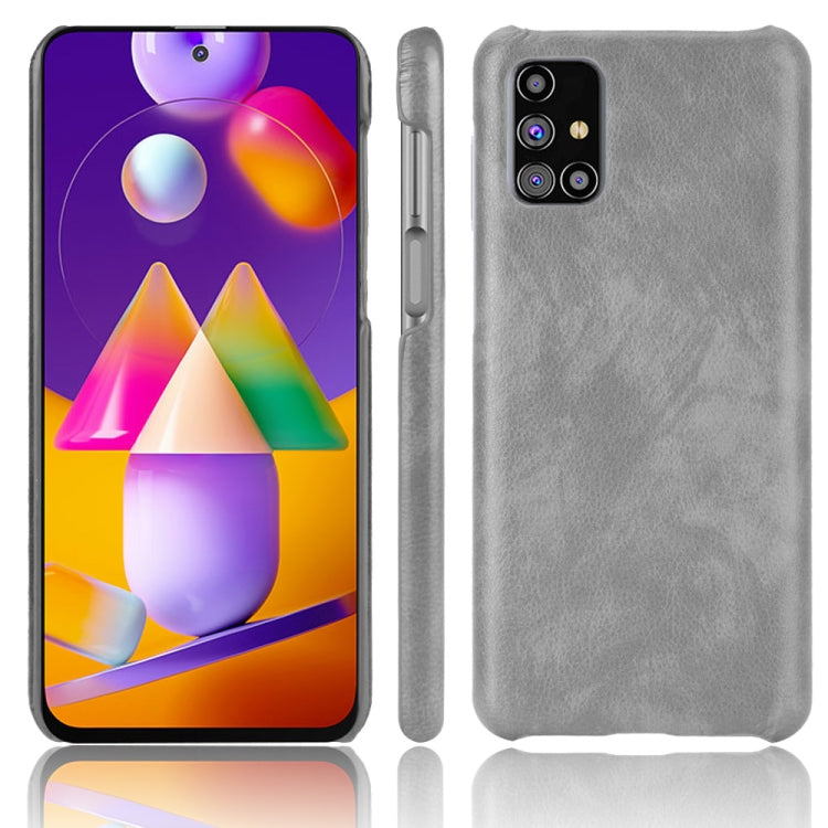 For Samsung Galaxy M31s Shockproof Litchi Texture PC + PU Case