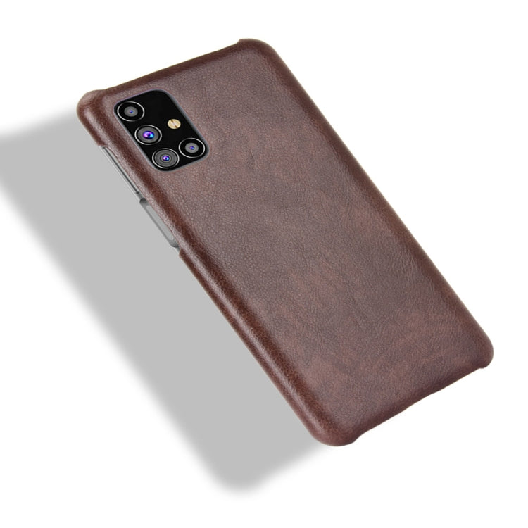 For Samsung Galaxy M31s Shockproof Litchi Texture PC + PU Case