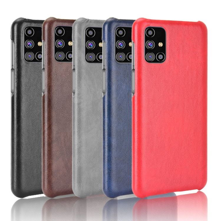 For Samsung Galaxy M31s Shockproof Litchi Texture PC + PU Case