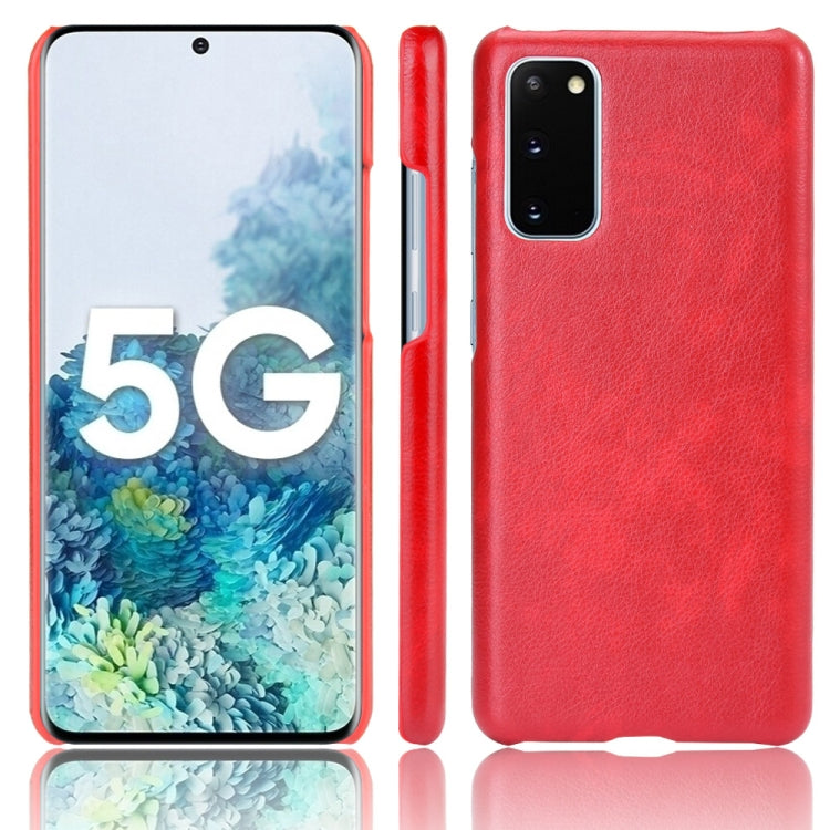 For Samsung Galaxy S20 FE Shockproof Litchi Texture PC + PU Case