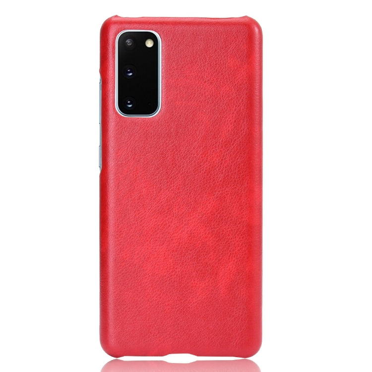 For Samsung Galaxy S20 FE Shockproof Litchi Texture PC + PU Case
