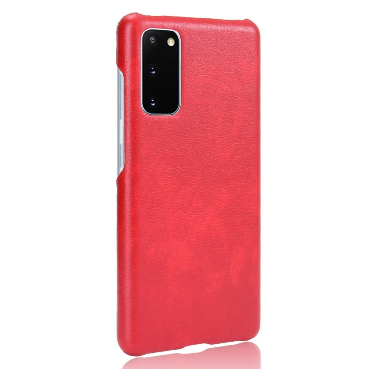 For Samsung Galaxy S20 FE Shockproof Litchi Texture PC + PU Case