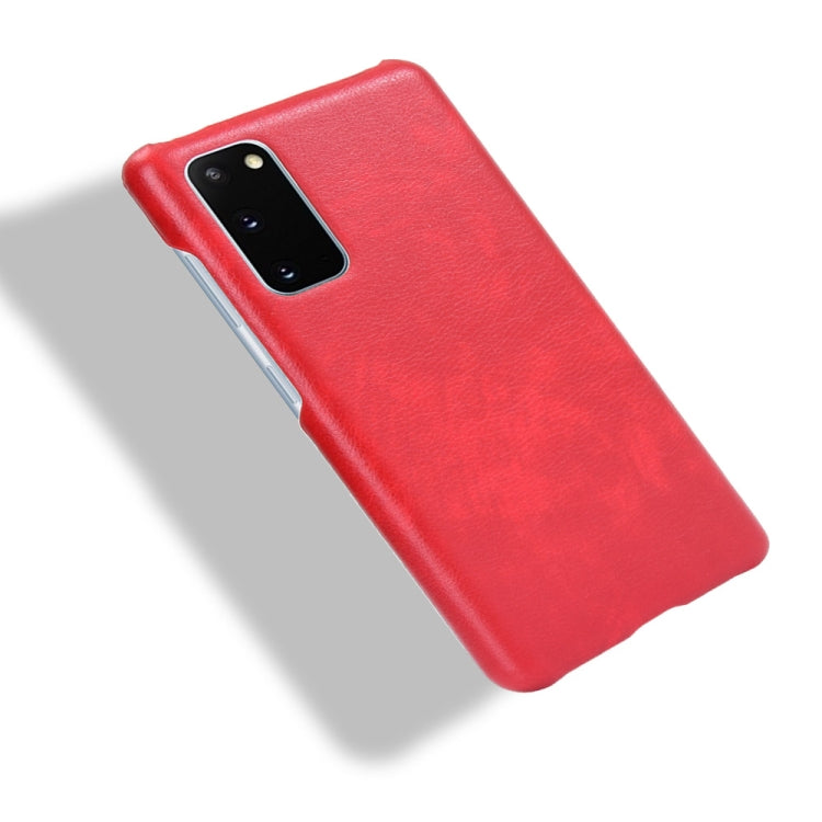 For Samsung Galaxy S20 FE Shockproof Litchi Texture PC + PU Case