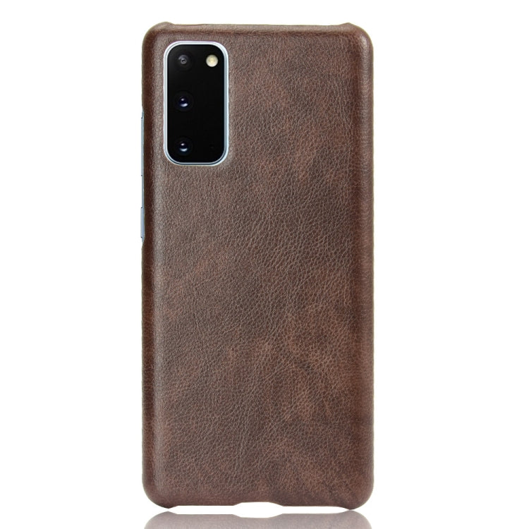 For Samsung Galaxy S20 FE Shockproof Litchi Texture PC + PU Case