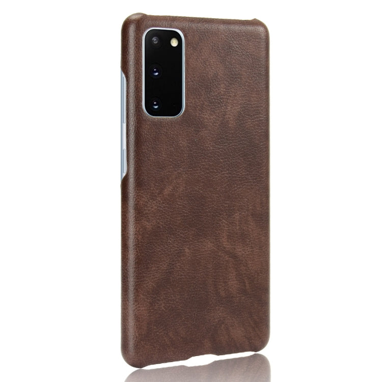 For Samsung Galaxy S20 FE Shockproof Litchi Texture PC + PU Case