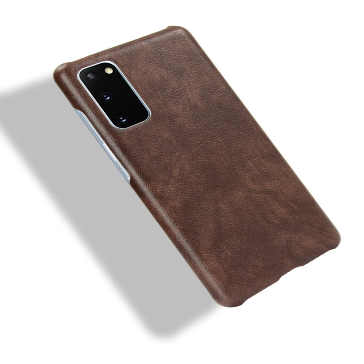 For Samsung Galaxy S20 FE Shockproof Litchi Texture PC + PU Case