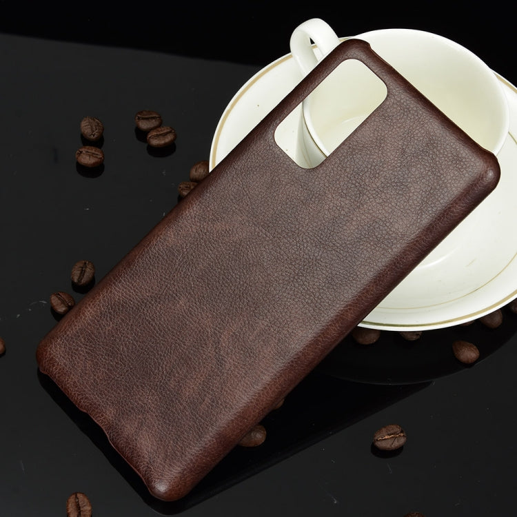 For Samsung Galaxy S20 FE Shockproof Litchi Texture PC + PU Case