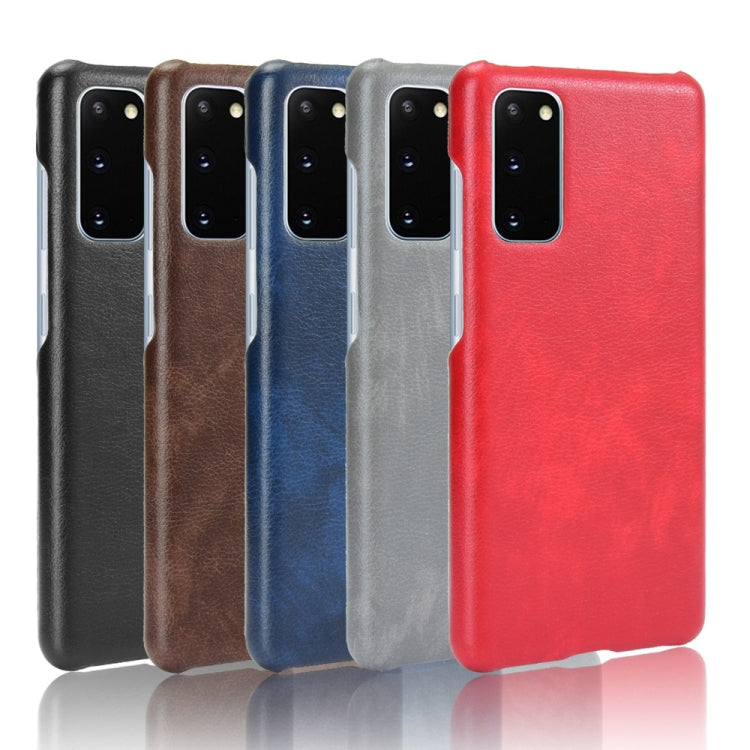 For Samsung Galaxy S20 FE Shockproof Litchi Texture PC + PU Case