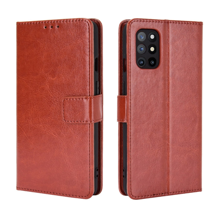 For OnePlus 8T Retro Crazy Horse Texture Horizontal Flip Leather Case with Holder & Card Slots & Photo Frame