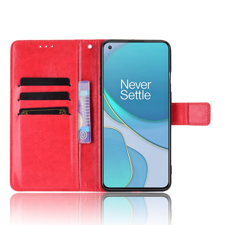 For OnePlus 8T Retro Crazy Horse Texture Horizontal Flip Leather Case with Holder & Card Slots & Photo Frame