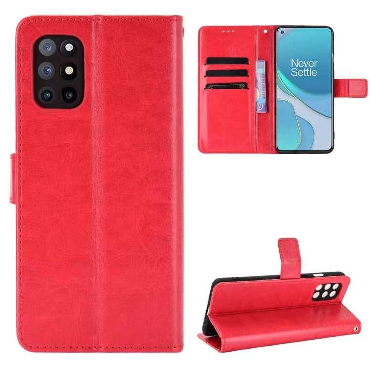 For OnePlus 8T Retro Crazy Horse Texture Horizontal Flip Leather Case with Holder & Card Slots & Photo Frame