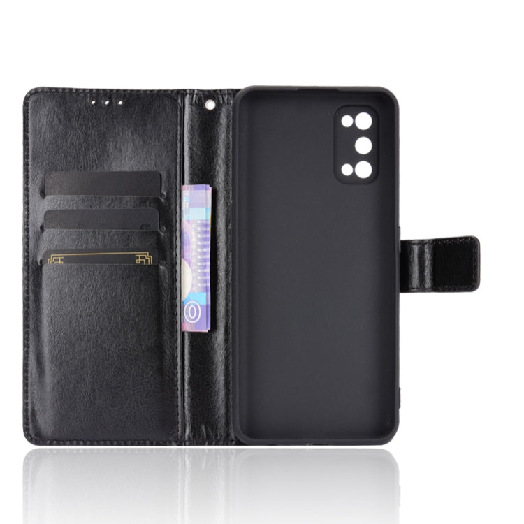 For OPPO Realme 7 Pro Retro Crazy Horse Texture Horizontal Flip Leather Case , with Holder & Card Slots & Photo Frame