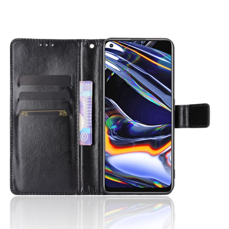 For OPPO Realme 7 Pro Retro Crazy Horse Texture Horizontal Flip Leather Case , with Holder & Card Slots & Photo Frame