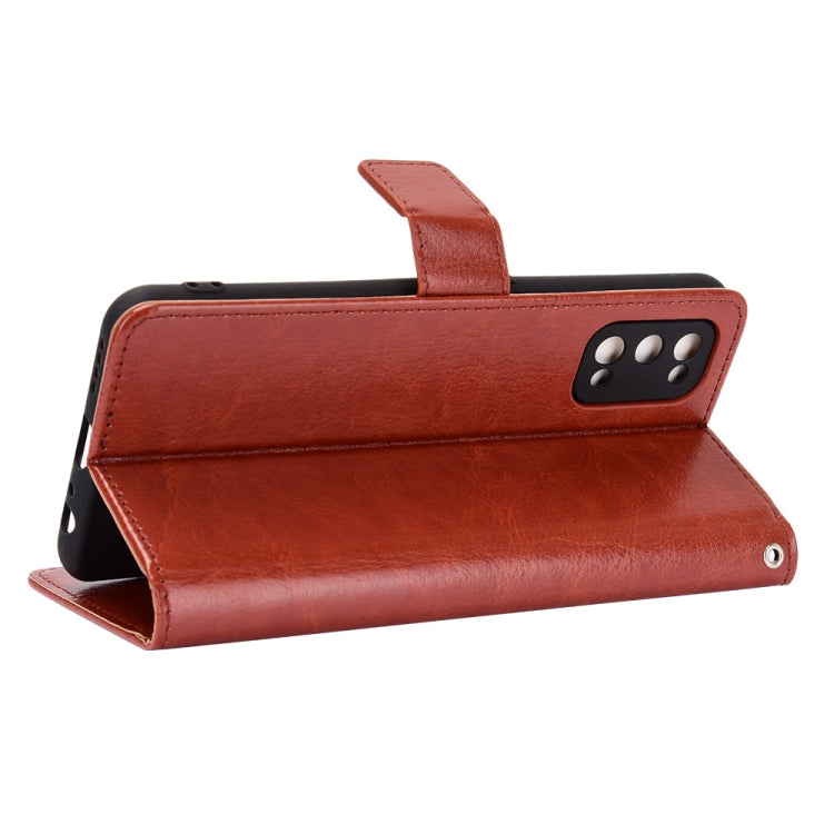 For OPPO Realme 7 Pro Retro Crazy Horse Texture Horizontal Flip Leather Case , with Holder & Card Slots & Photo Frame