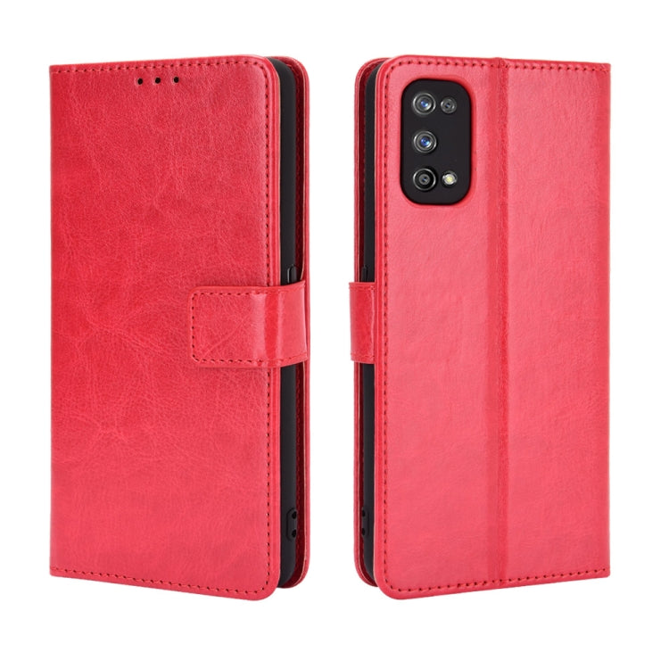 For OPPO Realme 7 Pro Retro Crazy Horse Texture Horizontal Flip Leather Case , with Holder & Card Slots & Photo Frame