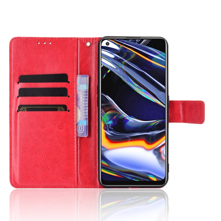 For OPPO Realme 7 Pro Retro Crazy Horse Texture Horizontal Flip Leather Case , with Holder & Card Slots & Photo Frame