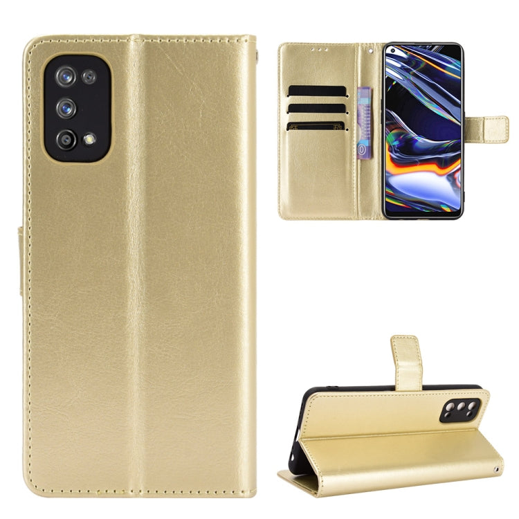For OPPO Realme 7 Pro Retro Crazy Horse Texture Horizontal Flip Leather Case , with Holder & Card Slots & Photo Frame