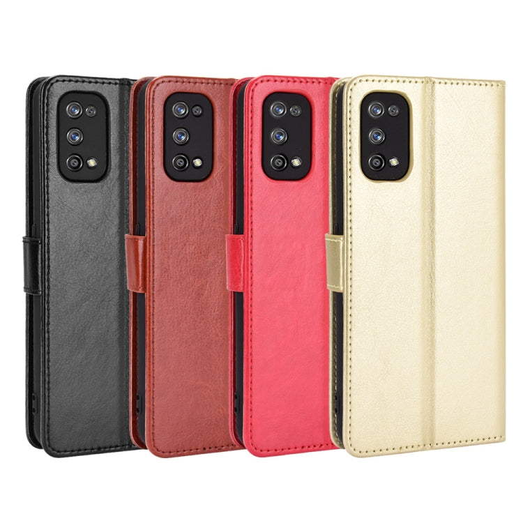 For OPPO Realme 7 Pro Retro Crazy Horse Texture Horizontal Flip Leather Case , with Holder & Card Slots & Photo Frame