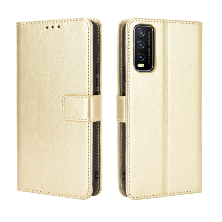 For VIVO Y20 2020/ Y20i  Retro Crazy Horse Texture Horizontal Flip Leather Case , with Holder & Card Slots & Photo Frame