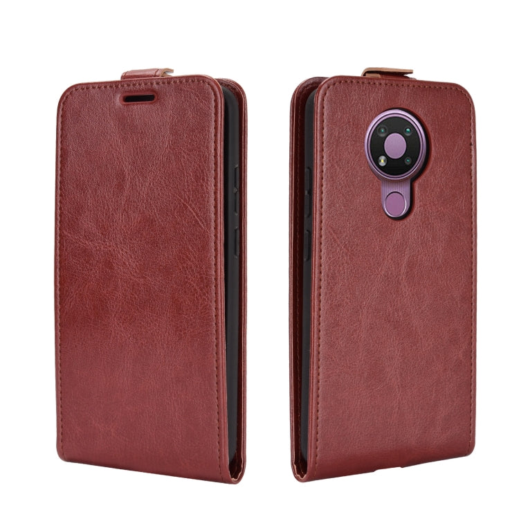 For Nokia 3.4 R64 Texture Single Vertical Flip Leather Protective Case with Card Slots & Photo Frame