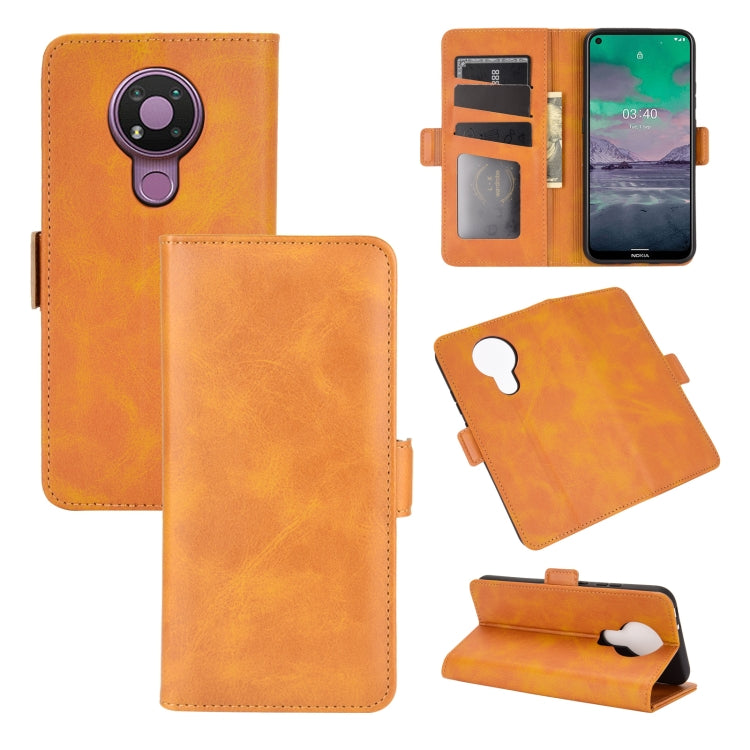 For Nokia 3.4 Dual-side Magnetic Buckle Horizontal Flip Leather Case with Holder & Card Slots & Wallet