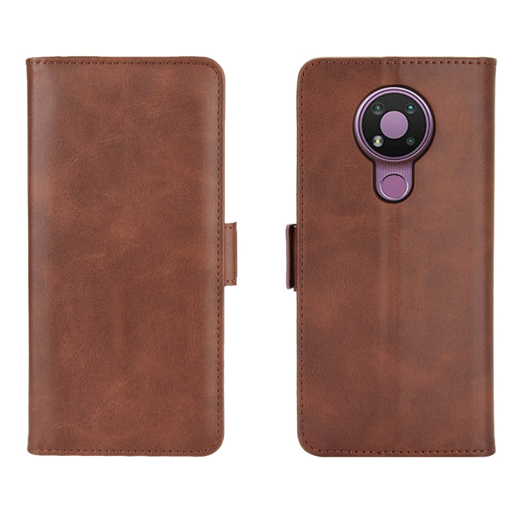 For Nokia 3.4 Dual-side Magnetic Buckle Horizontal Flip Leather Case with Holder & Card Slots & Wallet