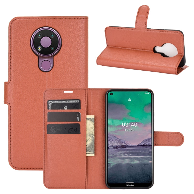 For Nokia 3.4 Litchi Texture Horizontal Flip Protective Case with Holder & Card Slots & Wallet