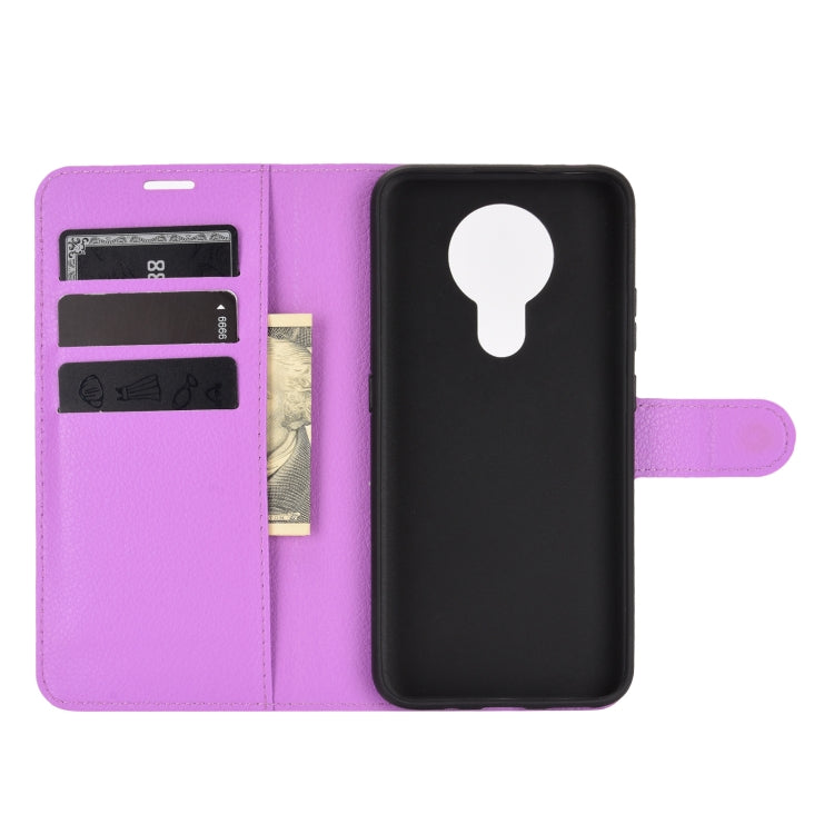 For Nokia 3.4 Litchi Texture Horizontal Flip Protective Case with Holder & Card Slots & Wallet