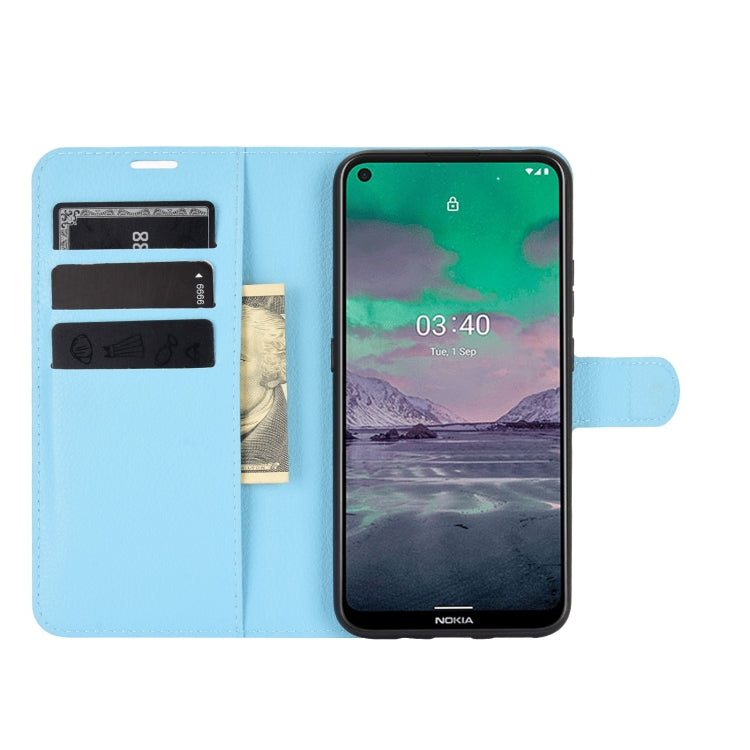 For Nokia 3.4 Litchi Texture Horizontal Flip Protective Case with Holder & Card Slots & Wallet