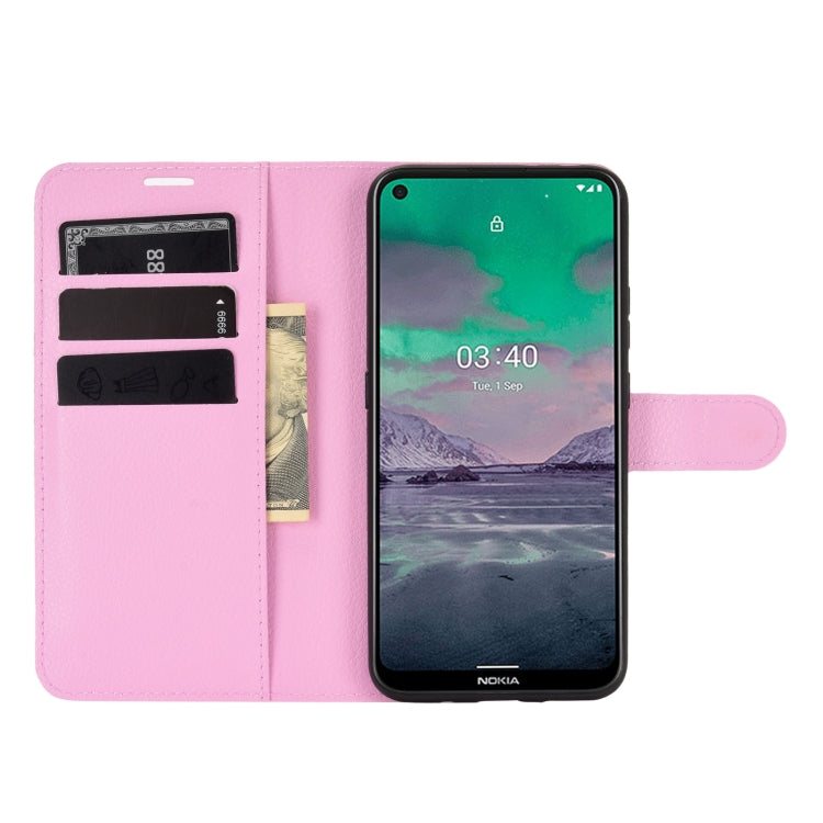 For Nokia 3.4 Litchi Texture Horizontal Flip Protective Case with Holder & Card Slots & Wallet