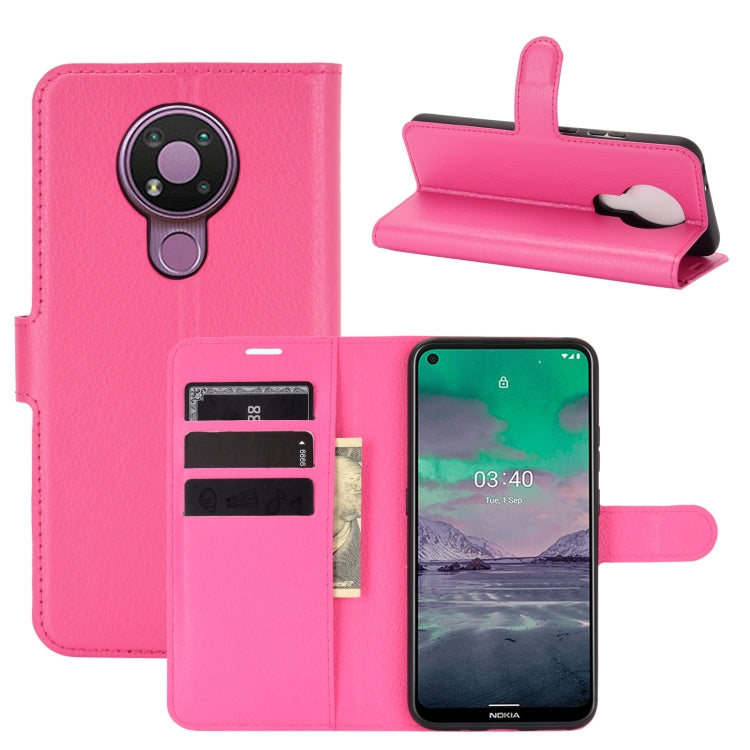 For Nokia 3.4 Litchi Texture Horizontal Flip Protective Case with Holder & Card Slots & Wallet