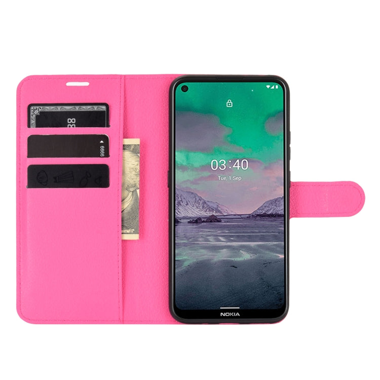 For Nokia 3.4 Litchi Texture Horizontal Flip Protective Case with Holder & Card Slots & Wallet