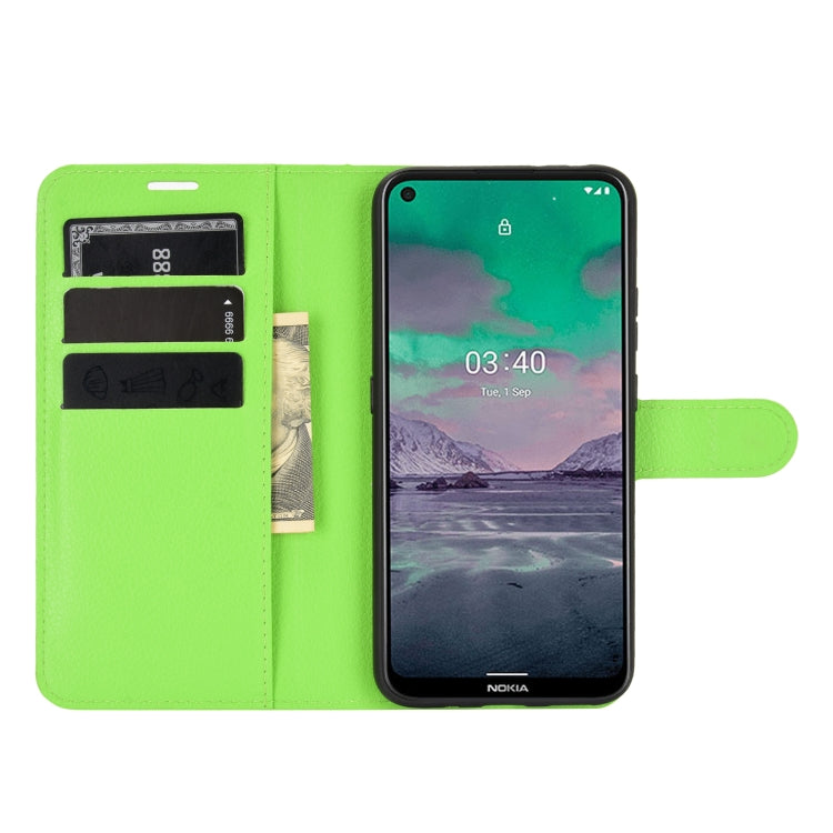 For Nokia 3.4 Litchi Texture Horizontal Flip Protective Case with Holder & Card Slots & Wallet