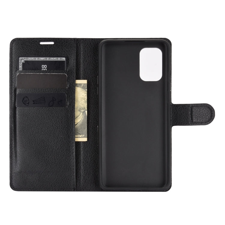 For OnePlus 8T Litchi Texture Horizontal Flip Protective Case with Holder & Card Slots & Wallet