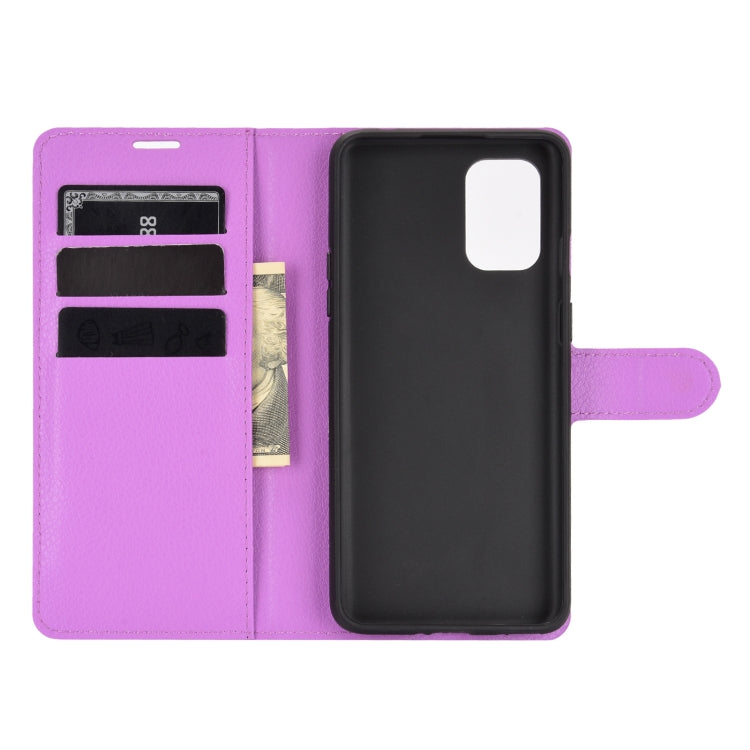 For OnePlus 8T Litchi Texture Horizontal Flip Protective Case with Holder & Card Slots & Wallet