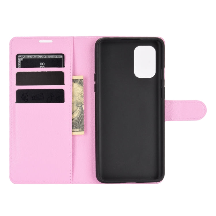For OnePlus 8T Litchi Texture Horizontal Flip Protective Case with Holder & Card Slots & Wallet