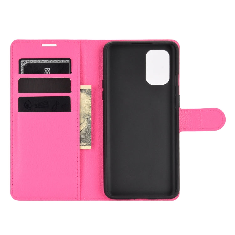 For OnePlus 8T Litchi Texture Horizontal Flip Protective Case with Holder & Card Slots & Wallet