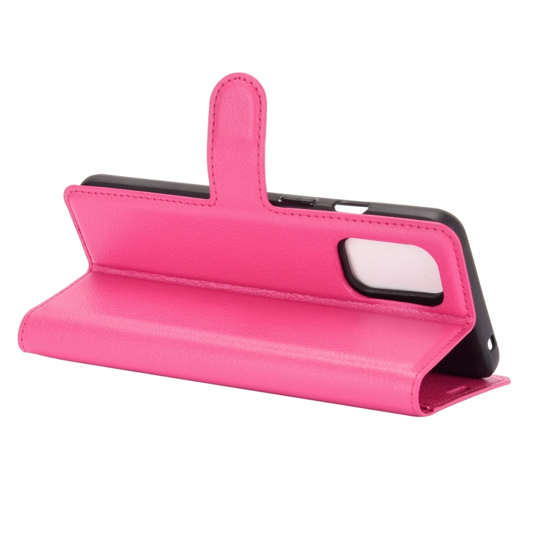 For OnePlus 8T Litchi Texture Horizontal Flip Protective Case with Holder & Card Slots & Wallet