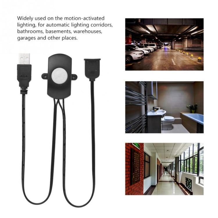 DC 5V/12V/24V USB Body Infrared PIR Motion Sensor Switch Human Motion Sensor Detector Switch For LED Light Strip