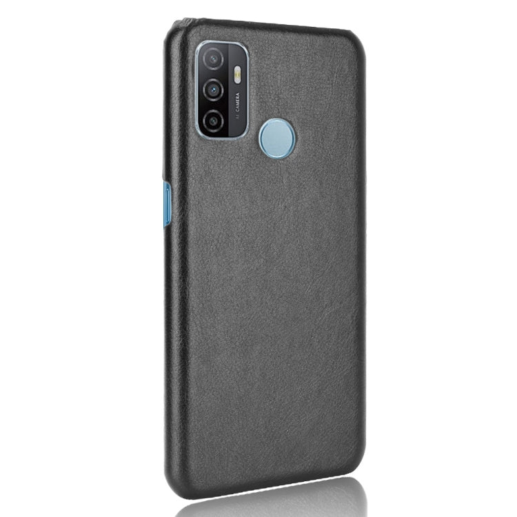 For OPPO A53 (2020) / A32 (2020) Shockproof Litchi Texture PC + PU Case