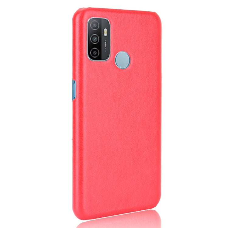 For OPPO A53 (2020) / A32 (2020) Shockproof Litchi Texture PC + PU Case